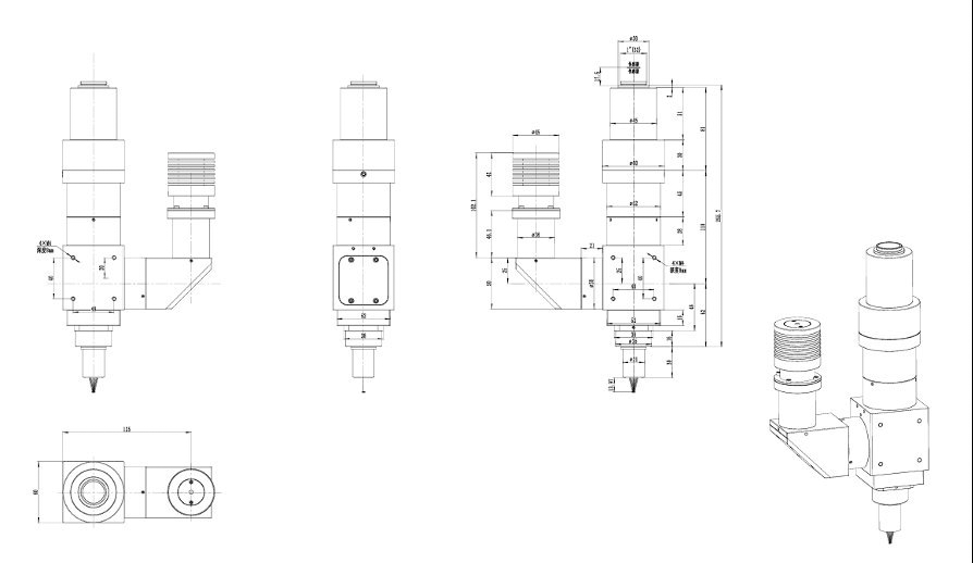 FM100-Serie Maßzeichnung