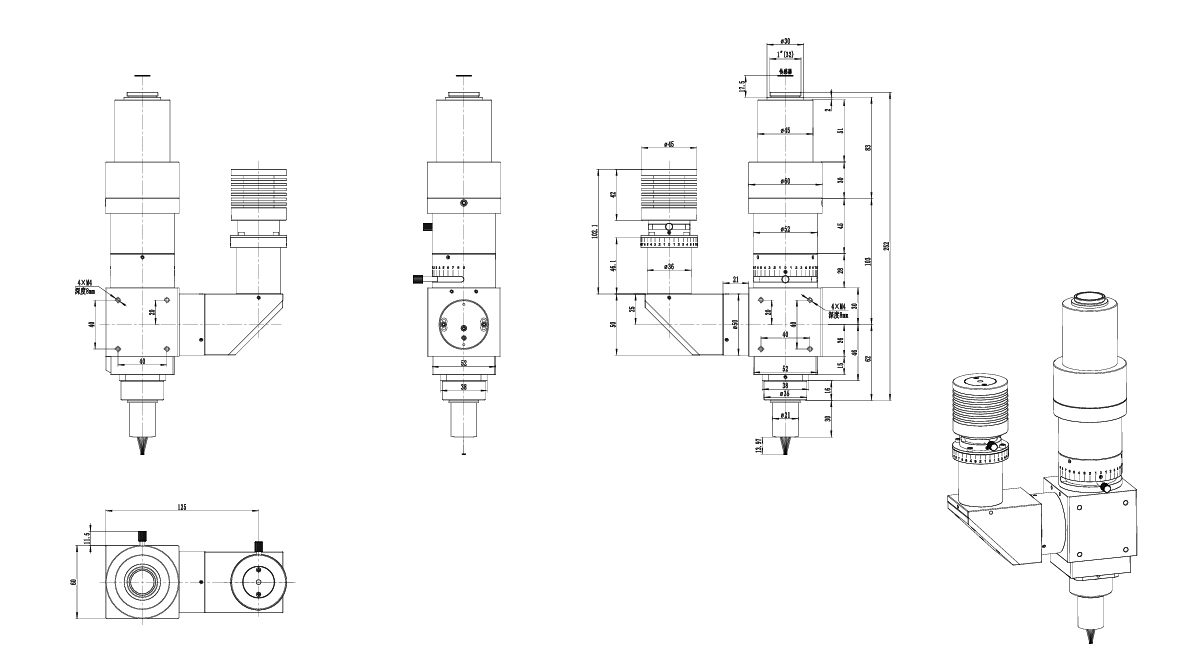 PLM100-Serie Maßzeichnung