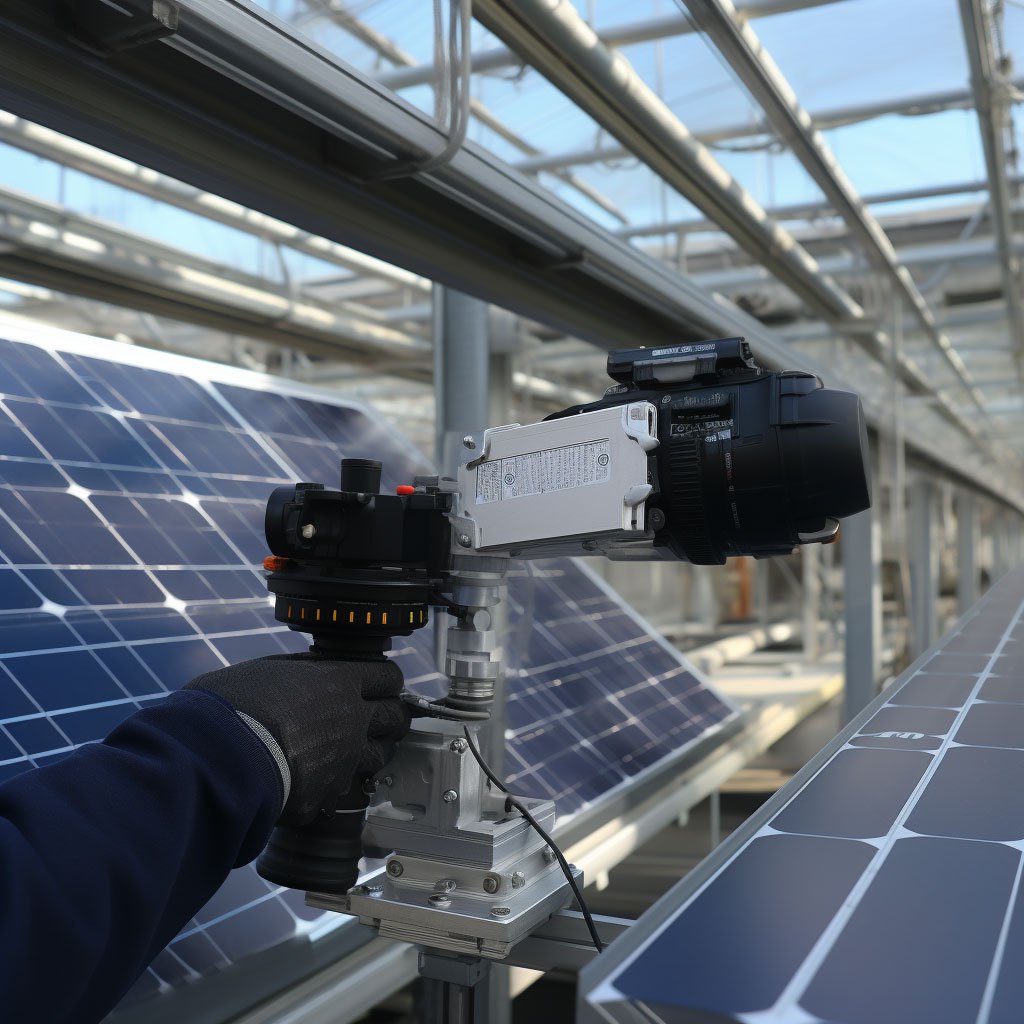Interne Defekterkennung von Solarpanels