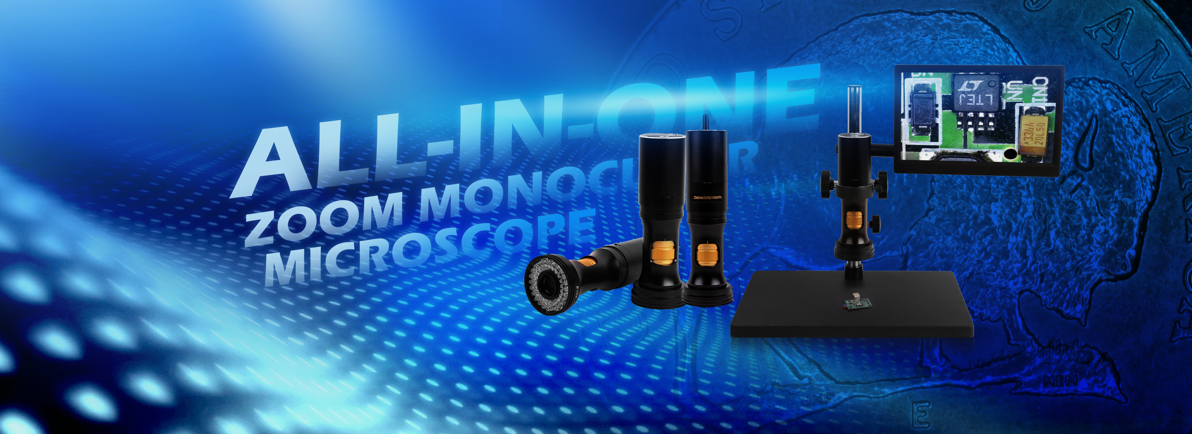 All in one Zoom Monocular Microscope